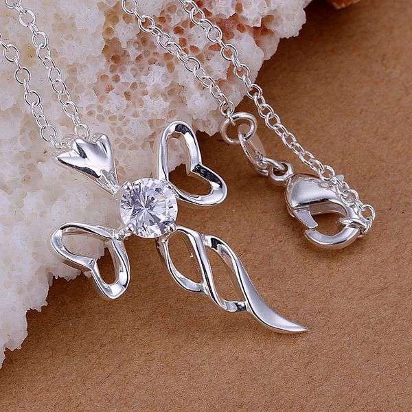 

fine silver plated pendant 2016 silver jewelry bright cross pendants necklace for women men +chain fengyuan 909911