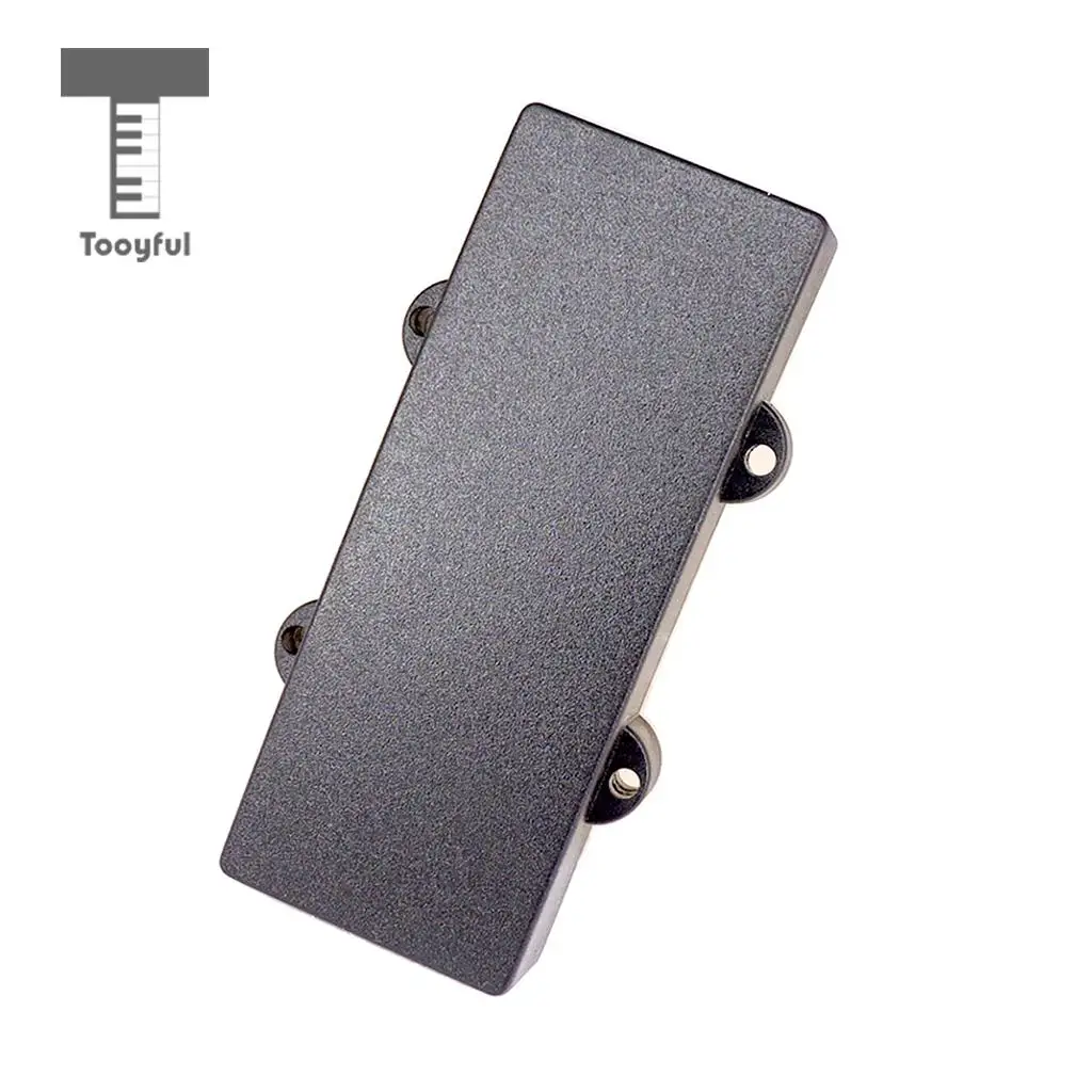 2 Pieces Black Sealed Humbucker Pickup Cover for 4 String Bass Guitar