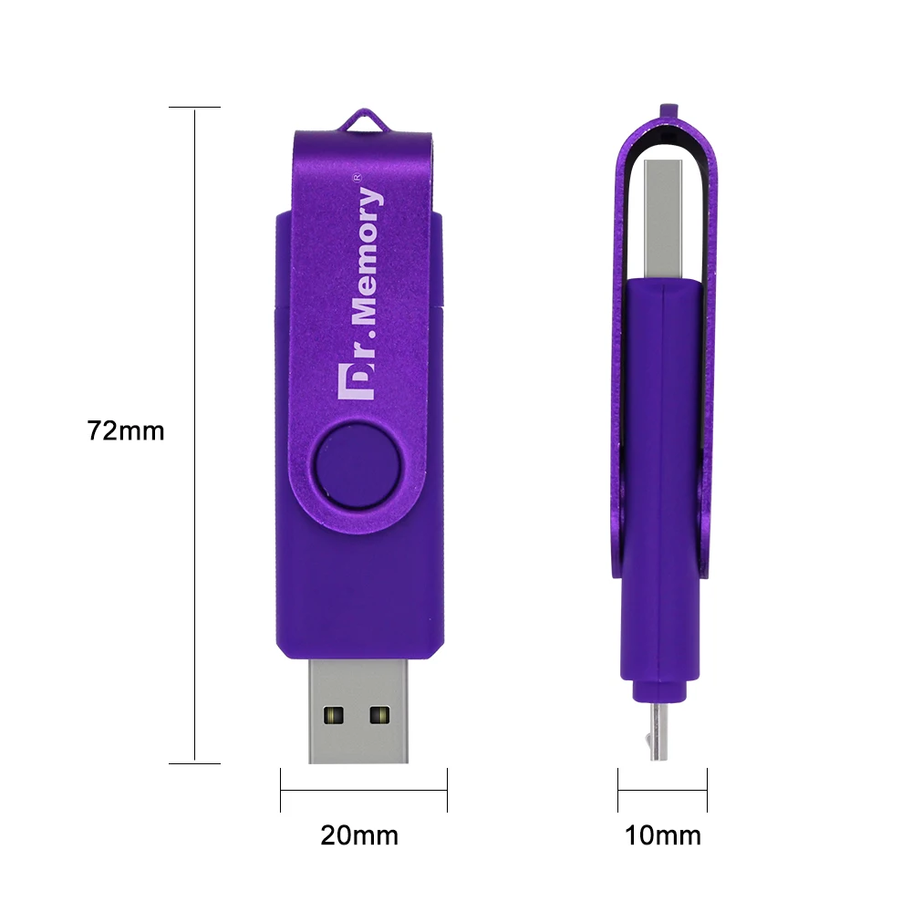 Металлические USB флэш накопители 2 в 1 8 ГБ 16 OTG Android накопитель 32 4 Гб карта памяти