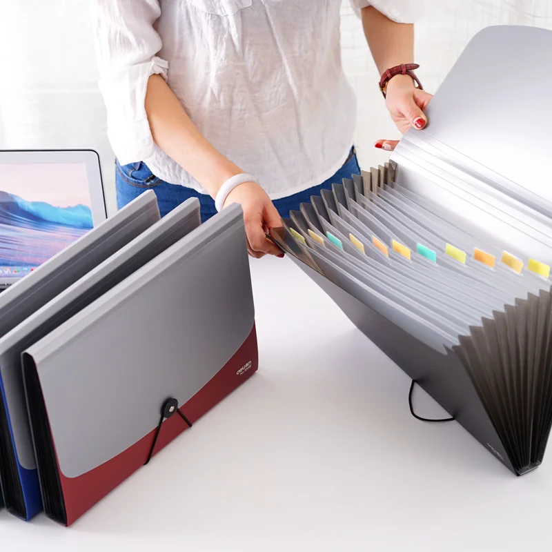 Deli Business Style A4 Document Holder A4 Paper Folder Storage Binder