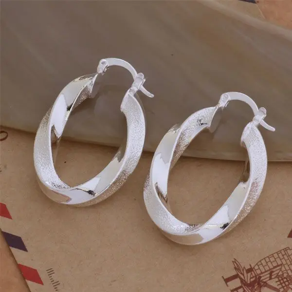 

AE093 Hot 925 sterling silver earrings , 925 silver fashion jewelry , warping /bxwakpda aioaizva