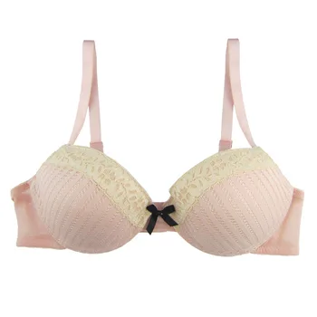 

MiaoErSiDai Sexy Women's Bra Soft Underwear Push Up Bra For Small Breast Gather Bra Cheap Padded Everyday Girls Bra A-B-C Cup