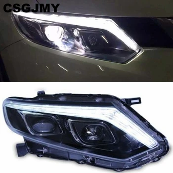 

Car Style LED headlights for Nissan X-Trail 2014 2015 2016 for XTrail head lamp LED Lens Double Beam H7 HID Xenon bi xenon lens