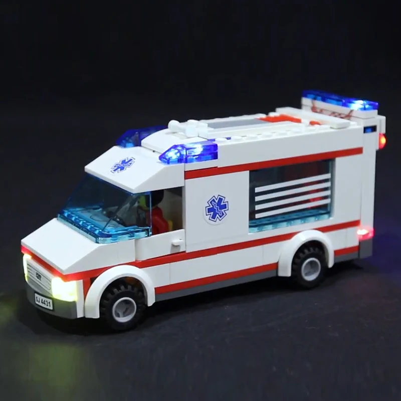 Светодиодный светильник совместимый с lego City Series аварийная скорая помощь друзья