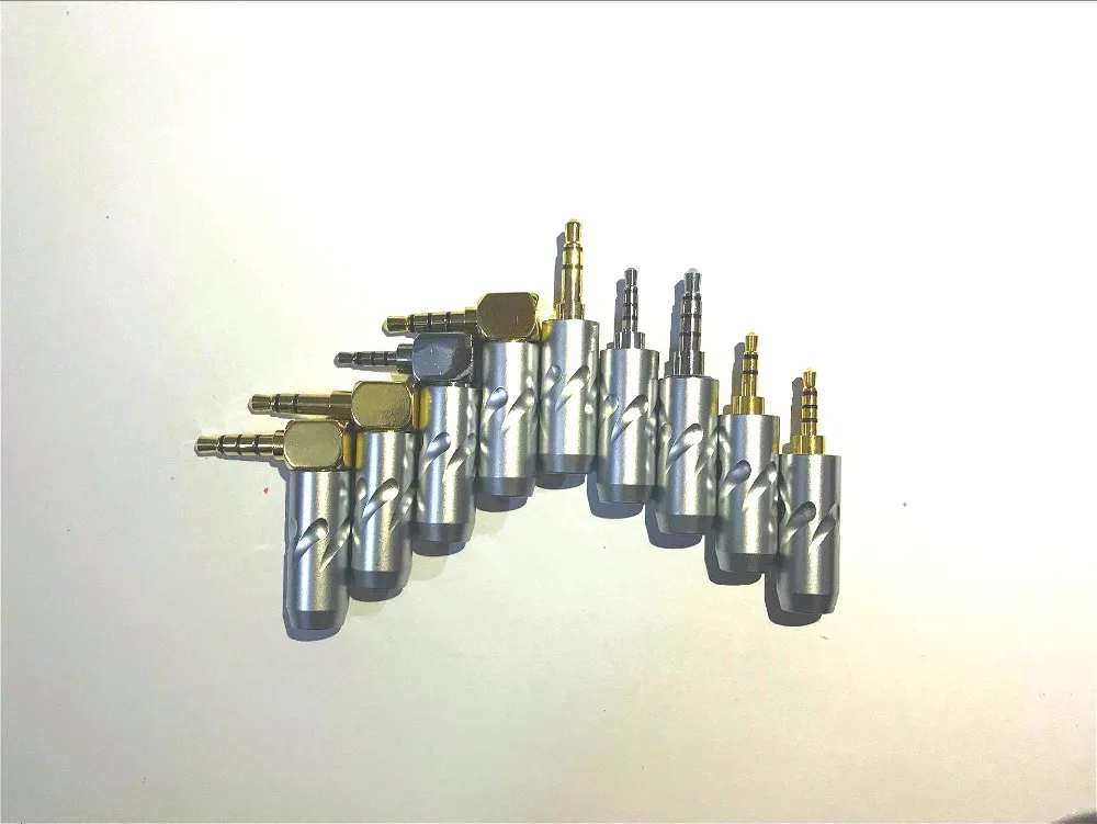 10pcs 3 5mm 2 5mm gold plated Plug DIY headphone adapter for FURUTECH Audio Connector