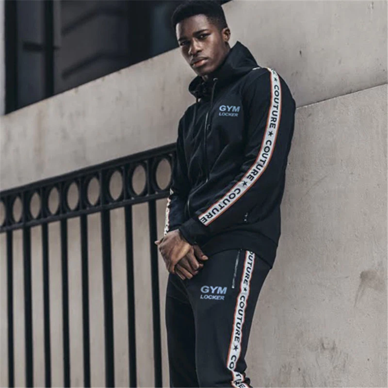 sport Set Running Gym Sportswear Tracksuits-9
