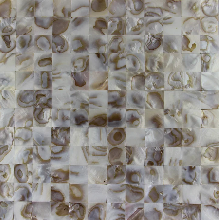 Koop Natuurlijke kleur vierkante shell moza iuml;ek tegel keuken badkamer slaapkamer vloer muur moza iuml;eken tegels decor home improvement gratis verzending