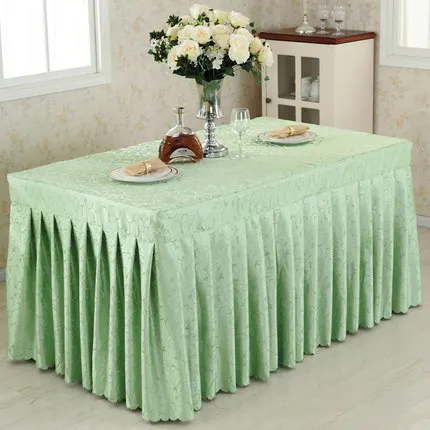 Conference Table Skirting Table Skirt Multi-Color Hook Flower Skirt Show Activities Cold Food Desk Cover