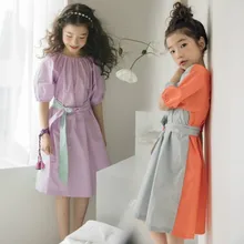 Новинка года; платье для девочек; разноцветное хлопковое платье принцессы для маленьких девочек; Детская летняя одежда; платье для мамы и дочки;#3978