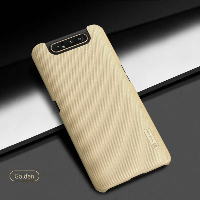 Nillkin Пластик Coque для samsung Galaxy A80 чехол для samsung Galaxy A80 A90 SM-A805F SM A805F телефона чехол-лента на заднюю панель - Цвет: Золотой