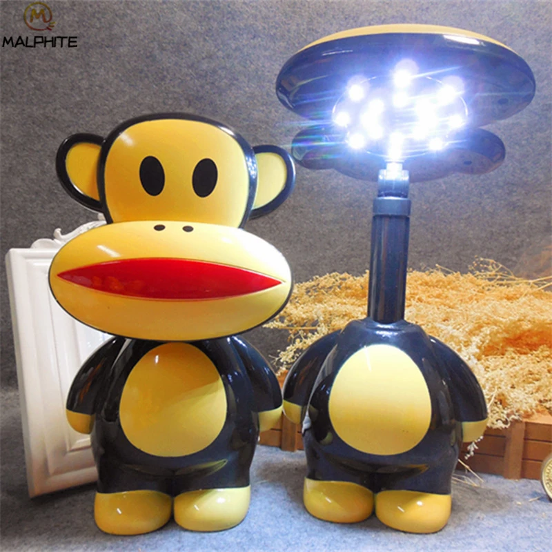 Cartoon Table Lamp Retractable Folding Led Big Mouth Monkey Desk