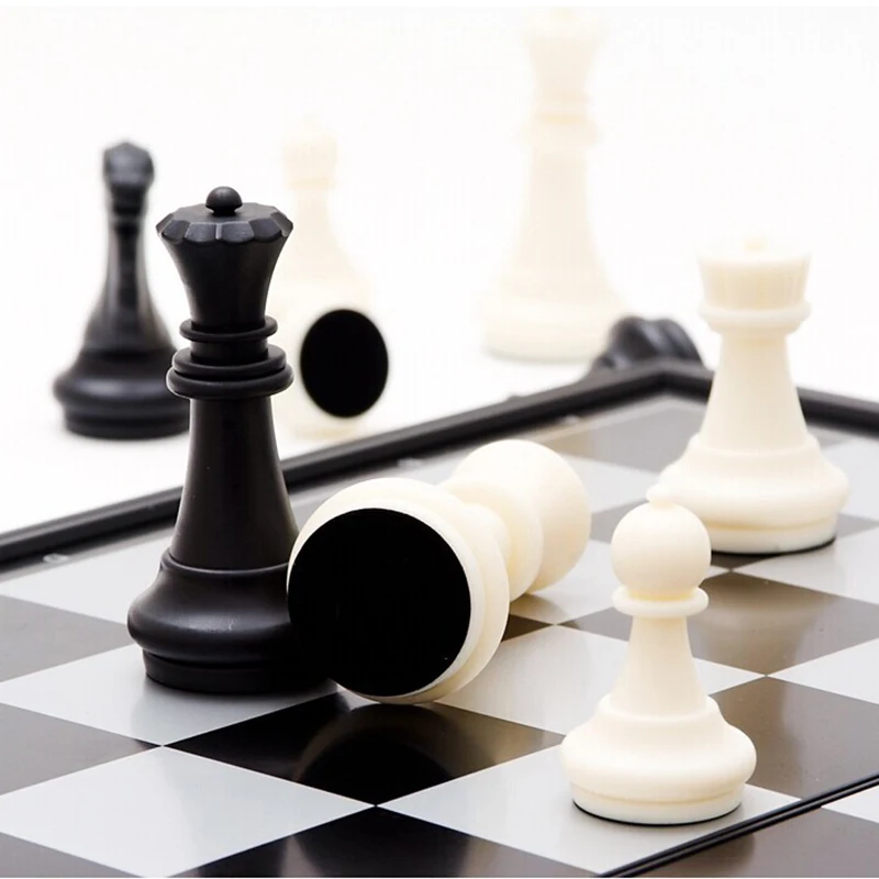Международные слова шахматы средневековые складные Шахматы/полный Шахматный набор развлечения 32 мм* 195 мм