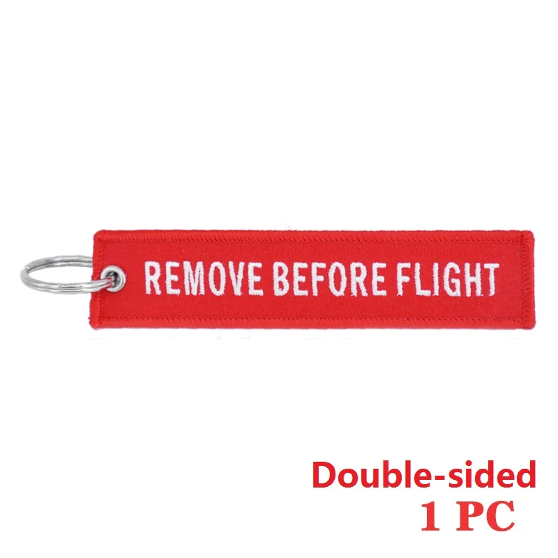 Remove Before Flight брелок на выбор брелок с вышивкой кольцо для авиации подарки OEM брелок для ключей ювелирных изделий, Чемодан тег - Цвет: 13x2.8cm