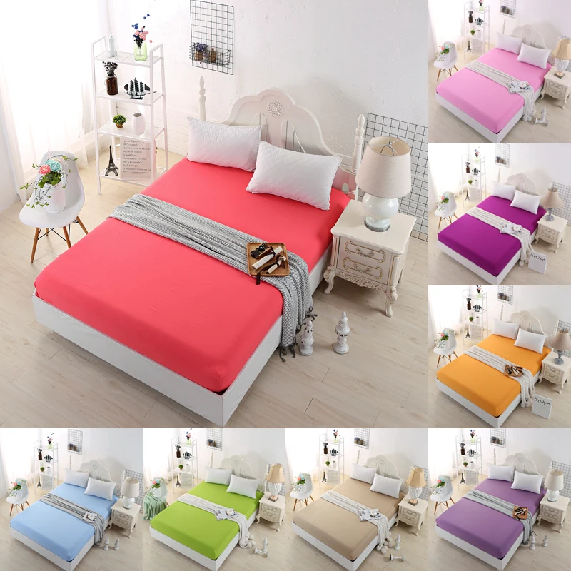 Mattress Protector Cover Grinding Comfortable Colorful Family Bed Sheet