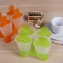 Летние горячие продажи 4 клетки емкости для мороженого поп форма для мороженого холодильники DIY Замороженные леденцы Плесень лоток Кухонные гаджеты Инструменты