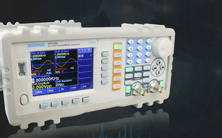 ATTEN ATF20B+ DDS функция генератор сигналов 20 МГц 100MSa/s110-220V Максимальная выходная мощность до 7 Вт