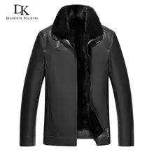 Кожаная куртка из меха норки, мужская куртка из натуральной овчины, меховая подкладка из меха норки, меховой воротник, роскошная брендовая зимняя кожаная куртка 71Q573D