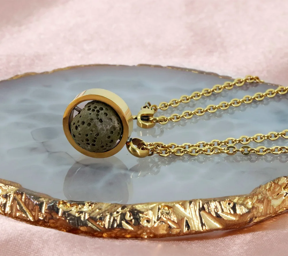 AS-Lava stainless steel necklace (78)
