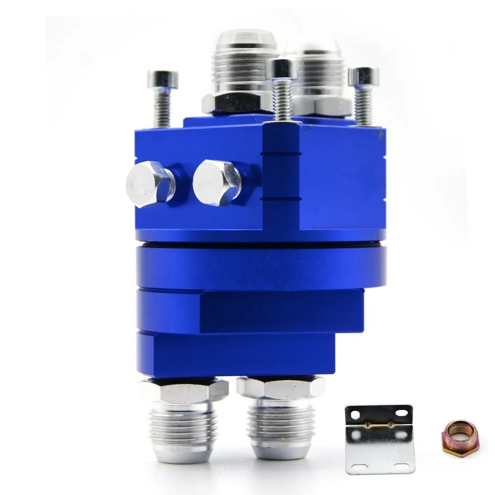 Universal Oil Filter Sender Sandwich Plate Cooler Adapter Kit 3/4X16