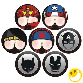 

Marvel Style and DC style Car Sticker Cartoon Cute Glue Trunk Fuel Tank Cap Decal Waterproof Scratch Cover