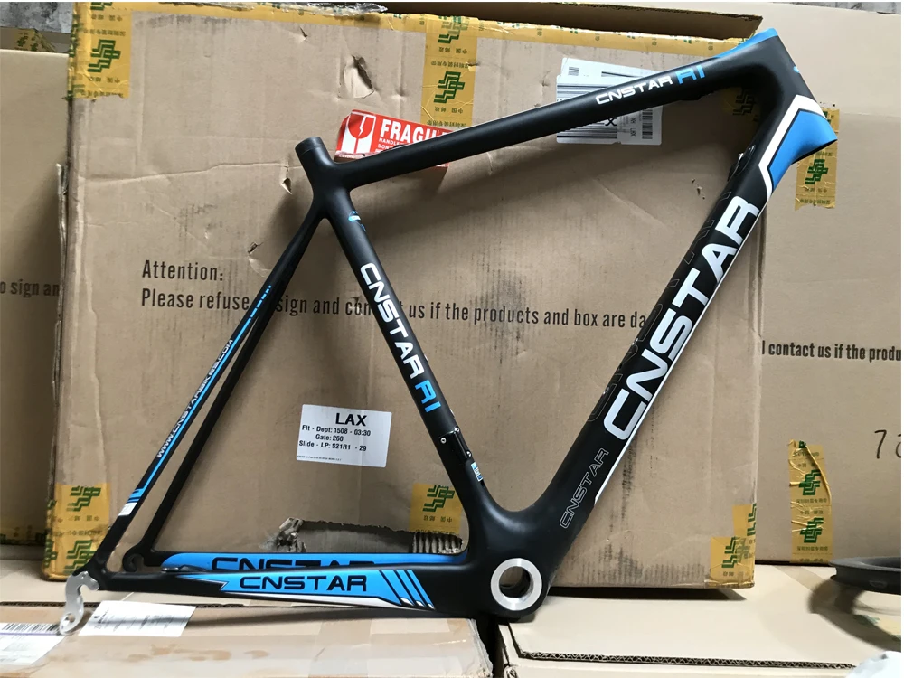 Perfect Free shipping 2017 DengFu Di2 carbon road bike frame UD matt 58cm FM011 6