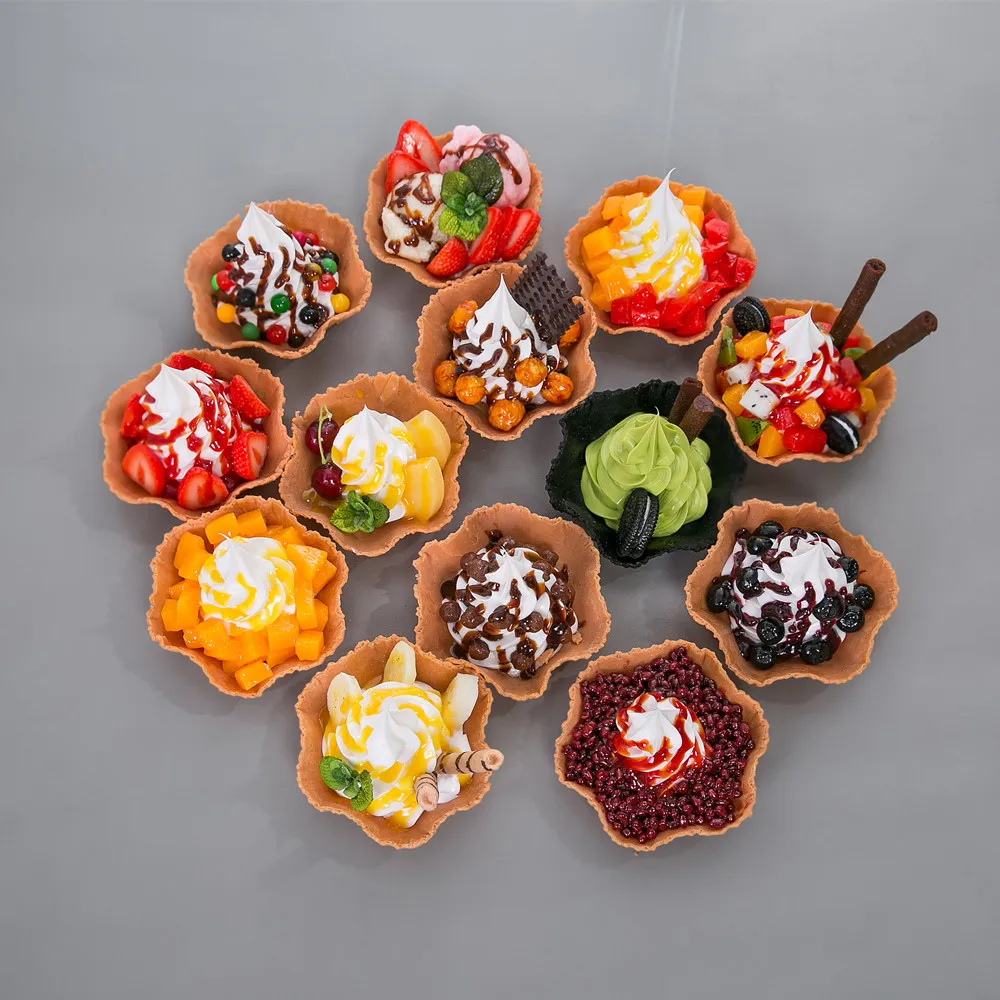 

Simulation props Simulation ice cream bowl type crispy ice cream model ice cream model Artificial food fake dessert sample