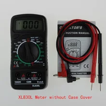  XL830L Portable Digital Multimeter Backlight AC/DC Ammeter Voltmeter Ohm Tester Handheld LCD Voltage Current Power Meter Test 