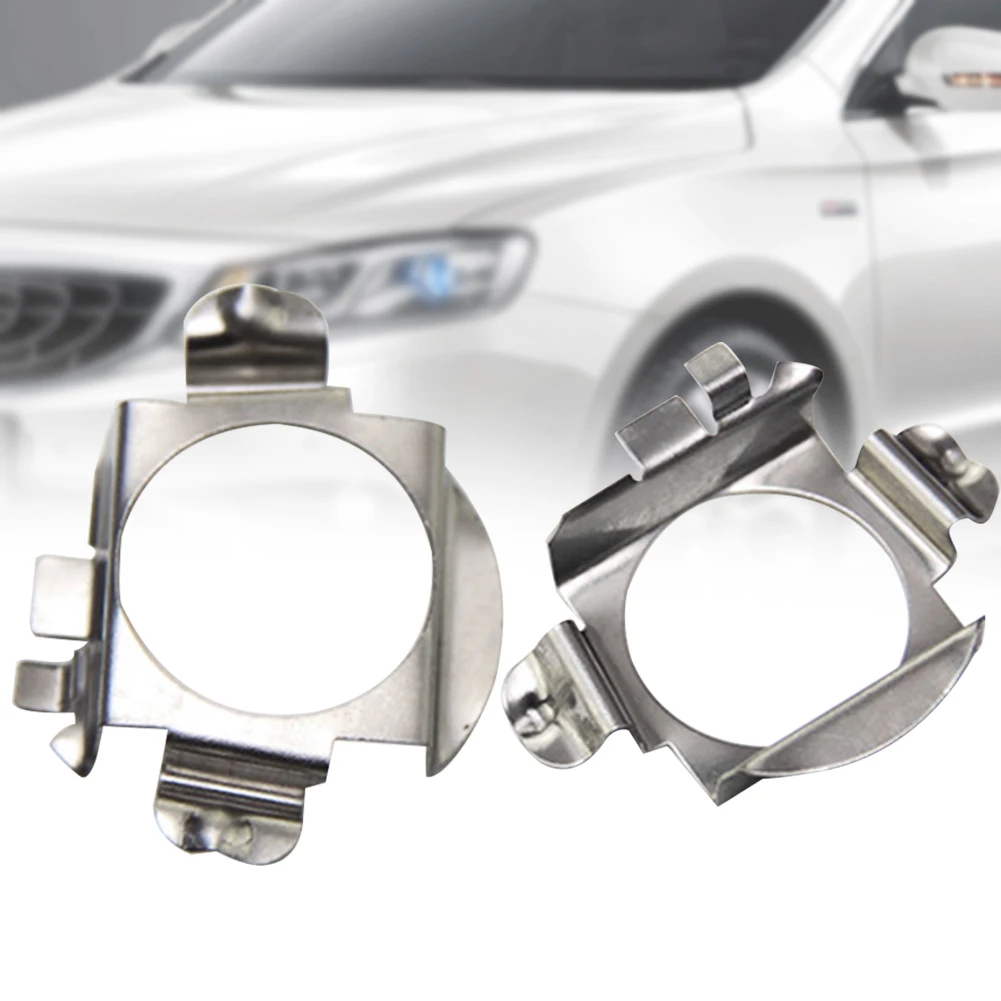 

2 Pcs Socket Support Lamp Base Fitting Metal Retainer Bulb Holder Durable LED Clip Car Headlight Accessories Fixture For Benz