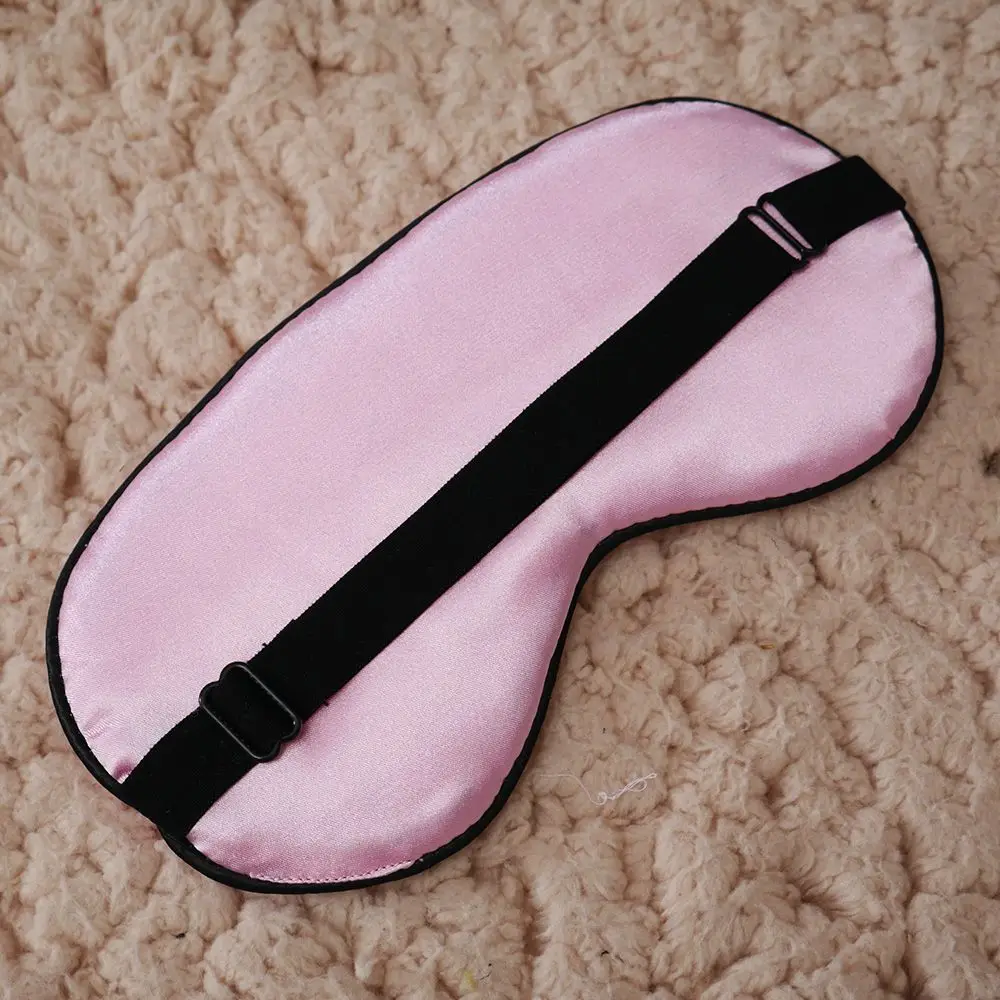 9 Colors Pure Silk Sleep Eye Mask Travel Accessories Padded Shade Cover Travel Relax Aid Blindfold Free Shipping