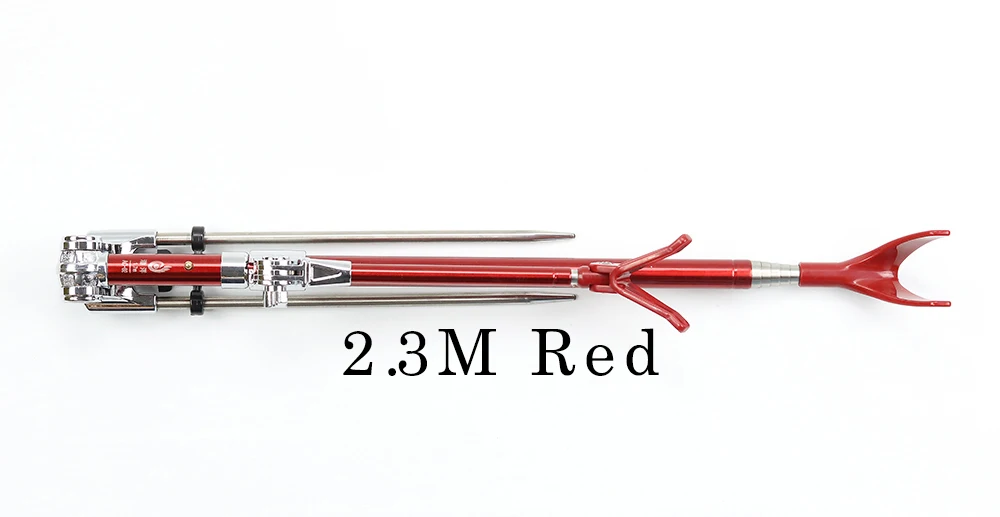 JOSBY 1,7 м 2,1 м 2,3 м портативный выдвижной складной держатель для удочки из нержавеющей стали 5 цветов телескопический держатель для удочки - Цвет: 2.3M-Red