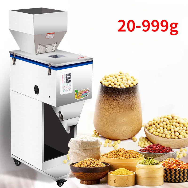 

20-999g Granular Powder Filling Machine Digital Control Tea Grain Corn Grain Weighing Machine Automatic Filling Machine