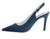 Г., летние новые стильные босоножки женские замшевые пикантные корейские модные осенние туфли на высоком каблуке - Цвет: Navy blue 8.5cm