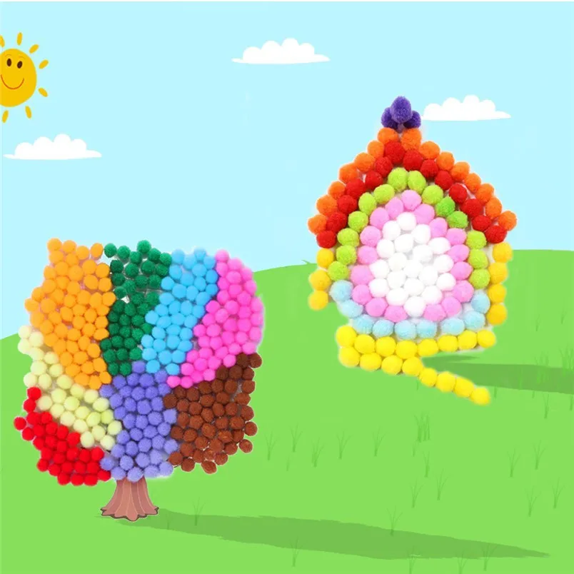 250 Pieces 1 Inch Pom Poms for Hobby Supplies DIY Creative Crafts christmas Decorations Assorted DIY Home decortions #3d03 (4)