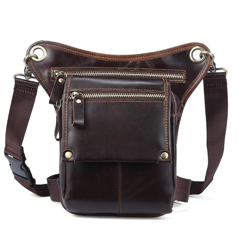 New Arrival Casual Men&#39;s Waist Bag Genuine Leather Waist Pack for Man Handbag Crossbody Bags ...