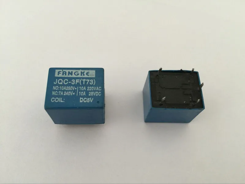 

20pcs DC 5V Coil 7A 240VAC 10A 125VAC/28VDC 5 Pins SPST Power Relay JQC-3F