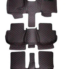 Хорошее качество! Индивидуальный полный набор автомобильных ковриков для правого вождения Chrysler Town& кантри 7 мест-2012 водонепроницаемые ковры