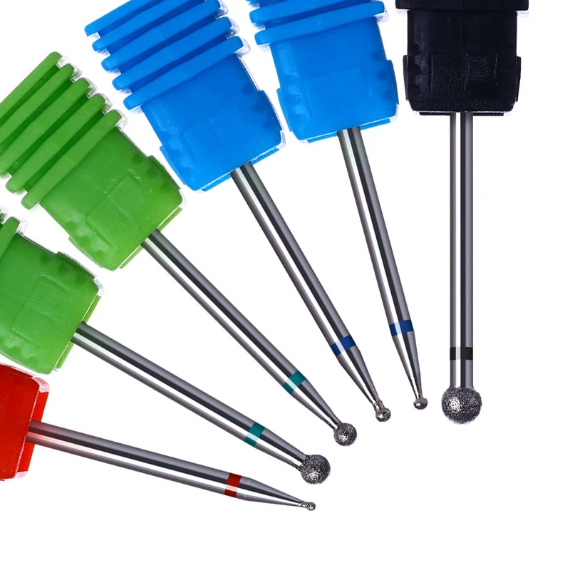 

1Pc Round Head Crystal Nail Drill Bit Burr Milling Cutter Manicure Nail Art Tool Electric Drill Accessories