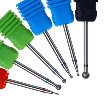 

1Pc Round Head Crystal Nail Drill Bit Burr Milling Cutter Nail Art Tool Electric Drill Accessories