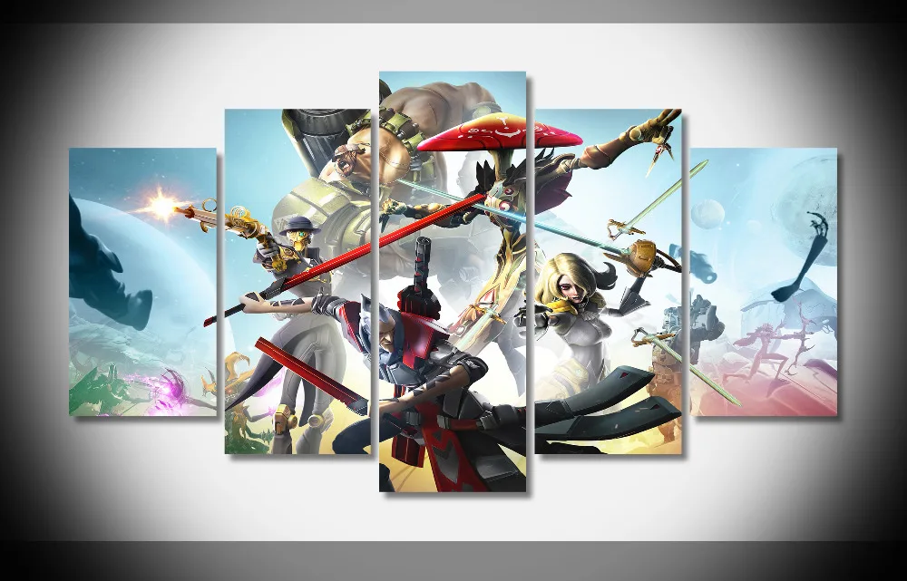

6717 battleborn video game swords Poster Framed Gallery wrap art print home wall decor wall picture Already to hang digital HD
