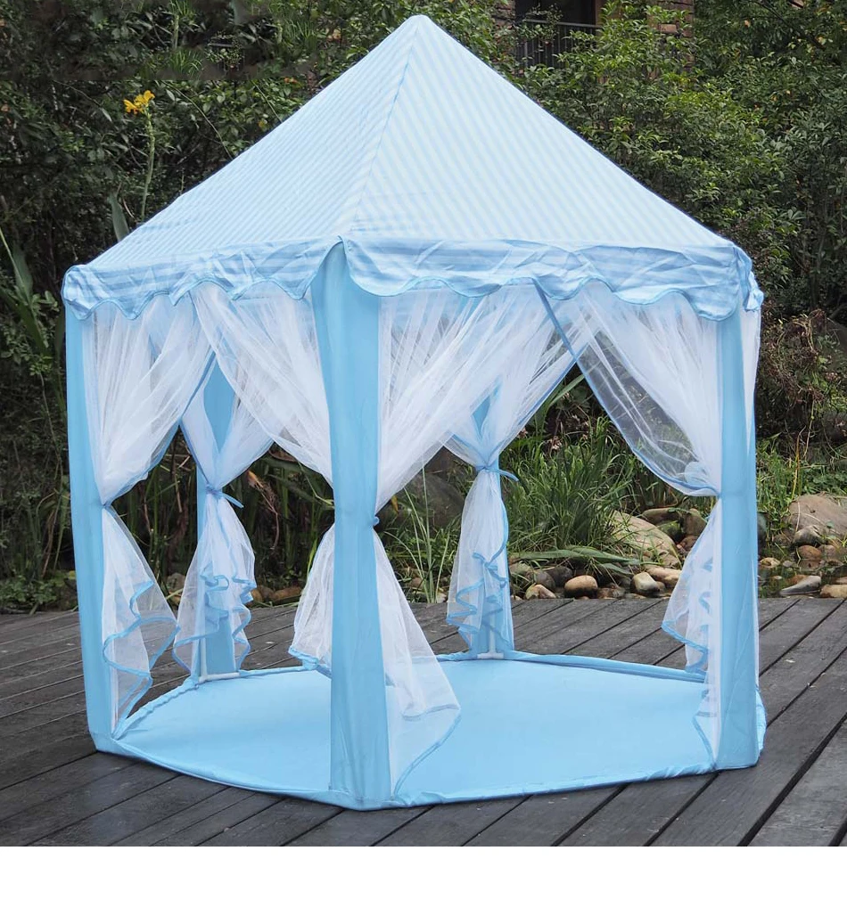 Portable Children's Tent Dry Pool Tipi Princess Kids Tent Castle Play House Kids Small House Folding Playtent Baby Beach Tents