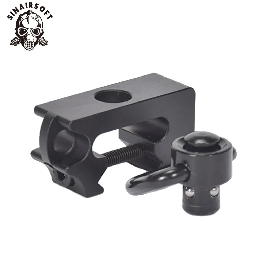 High Quality 250 Lb. Pull Quick Detach Sling Swivel Adapter With 20mm Picatinny Rail Mount Base For Paintball Hunting Target