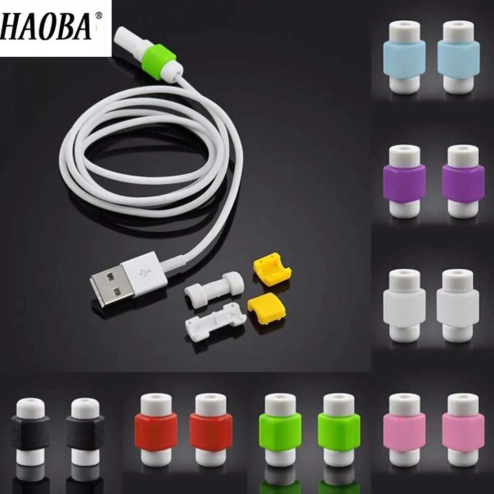 

HAOBA 5Pcs Headphone USB Data Line Protection Case Coil Protective Cover For Charging Cable Phone Winder Earphone Accessories