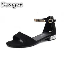 

Dwayne Sandals women 2018 crystal flat sandals open toe Shoes Woman flats Ladies Sandals Flat Platform Sandal sandalias mujer