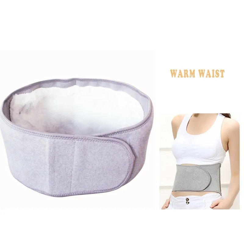 

New sport work Cashmere Thermal Protection Lumbar Back Belt Waist Support Winter Thick Belts Brace Double Banded Adjustable