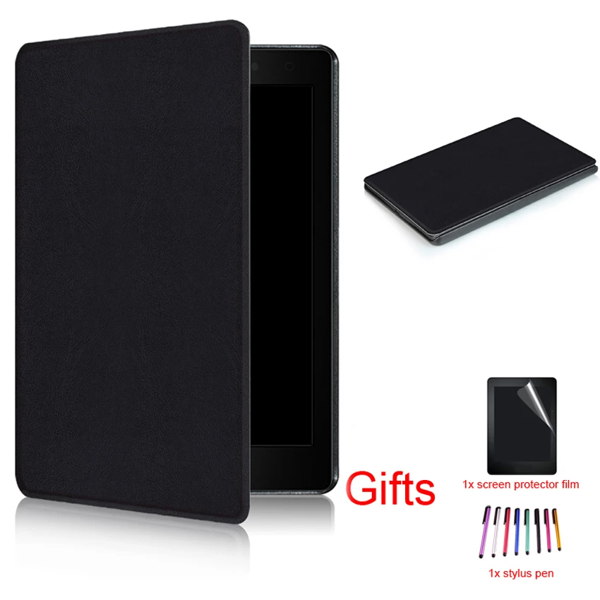 

Ultra Slim Magnet Smart Wake/Sleep PU Leather Protective Stand Cover for Kobo Aura One 7.8" Tablet eBook Funda Case+film+Stylus