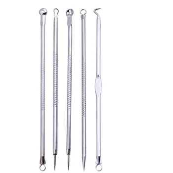 

5pcs/Lot Blackhead Comedone Acne Pimple Belmish Extractor Vacuum Blackhead Remover Acne/Blackhead Extractor Tool