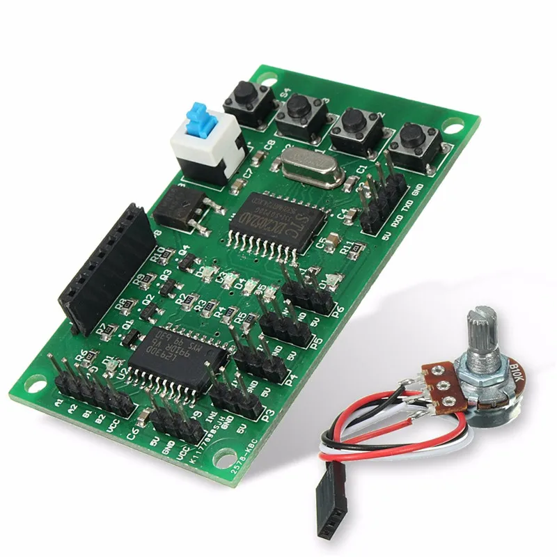 

Programmable 2 Phase 4 Wire 4 Phase 5 Wire Stepper Motor Driver Control Board Robot Car DIY 800mA 5-24V Durable Modules Board