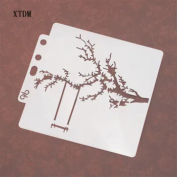 

Branch plastic mold shield DIY cake scrapbook stencils hollow Embellishments printing lace ruler Valentine's Day