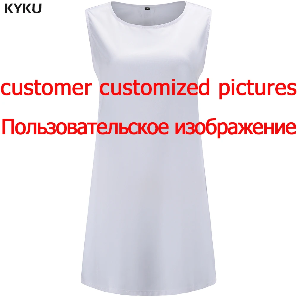 

KYKU Customize Dress Women Customer Picture Custom Cool 3d Print Dresses Hip Hop Womens Sundresses Casual New