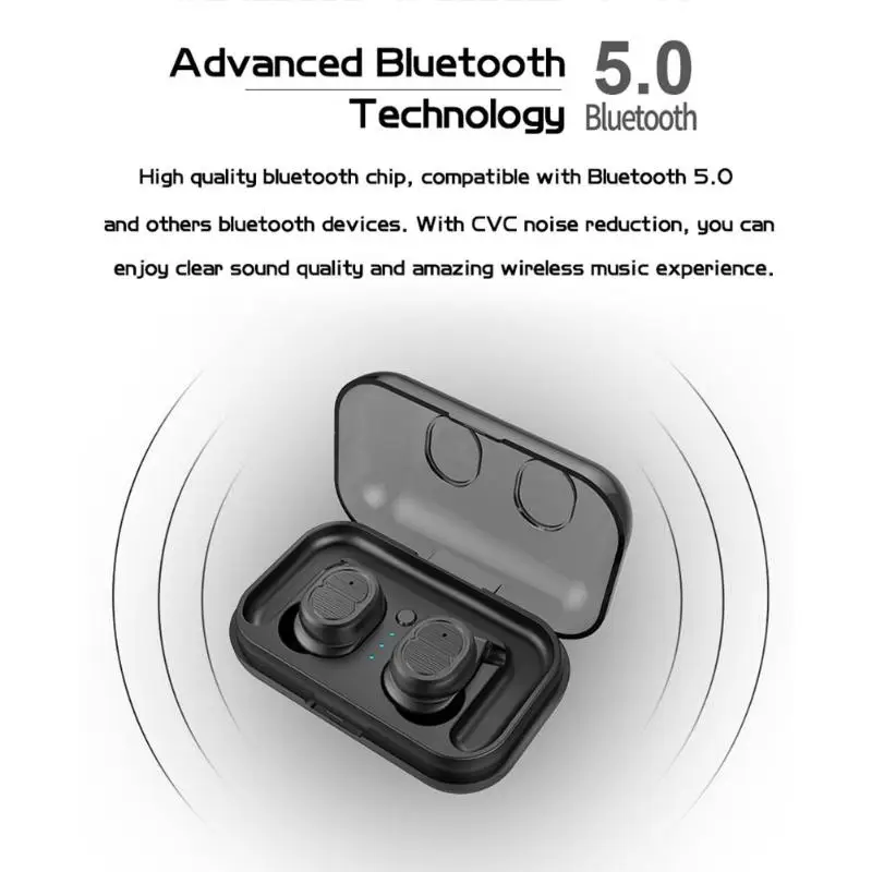 VODOOL TWS 5,0 настоящие беспроводные Bluetooth наушники громкой связи стерео Спортивные наушники Bluetooth гарнитура для iPhone Xiaomi Новинка
